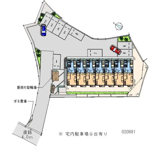 ★手数料０円★稲敷郡阿見町青宿 月極駐車場